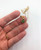 Tiny Solitaire Leaf necklace Antique Gold