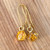 Bee Pollen Honeycomb Earrings