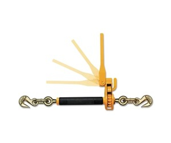 QuikBinder Plus Ratchet Load Binders, 1/2", 5/8" Chain, 18100 lb, 6 in Lift, YW