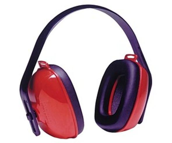 QM24PLUS® Earmuff, 25 dB NRR, Red, Over-the-Head