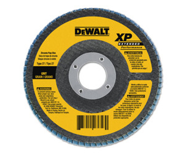 High Performance T29 Flap Disc, 4-1/2 in, 80 Grit, 5/8 in - 11 Arbor, 13,300 RPM