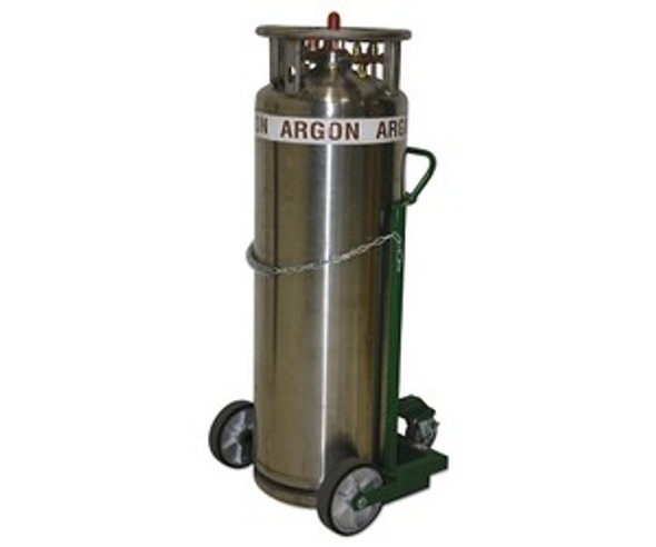 Industrial Series Cart, Holds 1 Cylinder, 10 in Phenolic/Soft Rubber Wheels