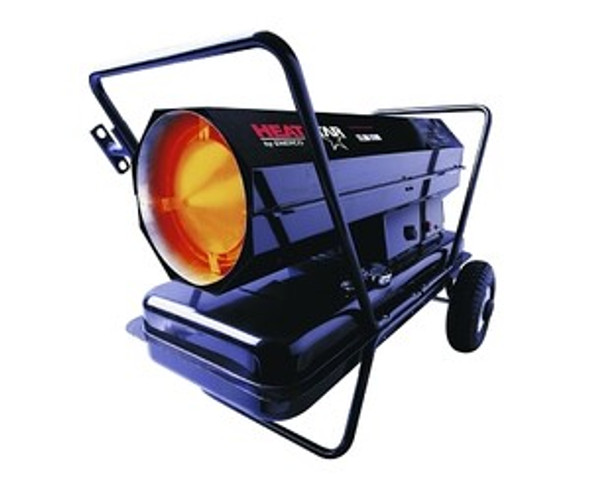 Portable Kerosene Forced Air Heater, 175000 Btu/h, 14 gal, 110V