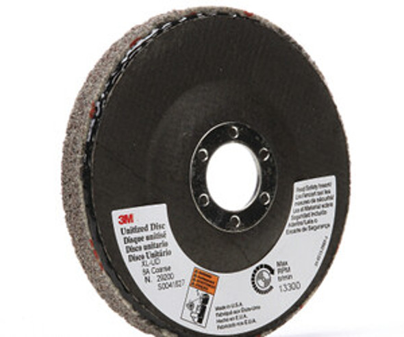 EXL Unitized Disc, 4-1/2 in x 7/8 in, 11,000 rpm, Silicon Carbide, Fine, Gray