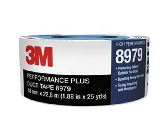 Performance Plus Duct Tape 8979, 48 mm x 54.8 m x 12.1 mil, Black