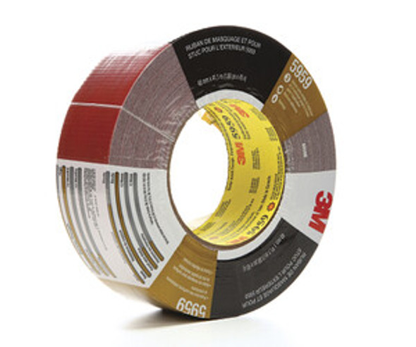 Outdoor Masking & Stucco Tape 5959, 1.88 in x 45 yd x 12 mil, Red