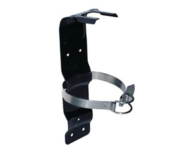 Fire Extinguisher Brackets, Metal, Black, 2-1/2 lb