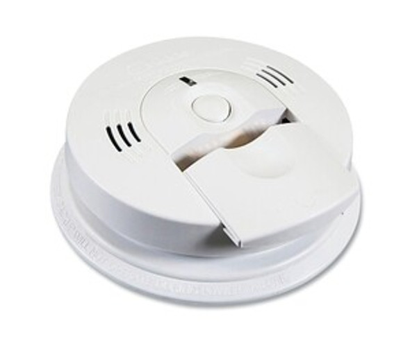 Combination Carbon Monoxide/Smoke Alarm, Ionization/Fuel Cell, 5-3/4 in dia