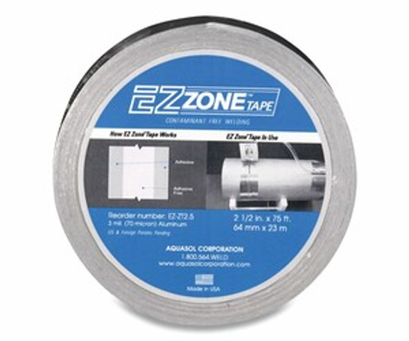 Ez Zone Tapes, Silver, 2.5 in x 75 ft x 3 mil