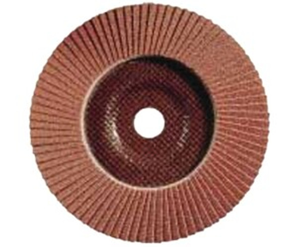 Type 27 POLIFAN SG Flap Discs, 4 1/2", 40 Grit, 7/8 Arbor, 13,300 rpm, Alum Ox