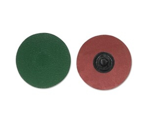 ZIRC Plus R801 PowerLock Cloth Discs-Type I, 3 in Dia., 50 Grit