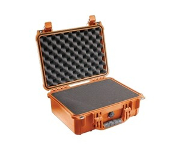 1450 Medium Protector Case, with Logo, 24.39 in L x 19.36 in W x 8.79 in D, Orange, with Foam