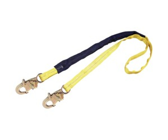 EZ Stop III Shock Absorbing Lanyard, 6 ft, Self-Locking Snaps Connection