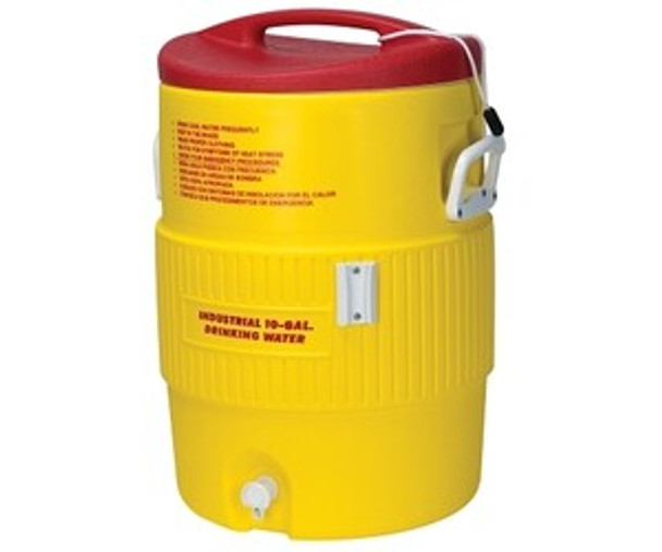 Heat Stress Solution Water Coolers, 10 Gallon, Red and Yellow