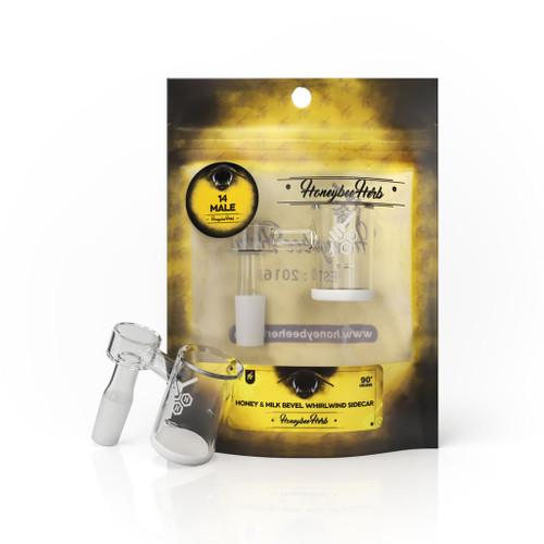Honey & Milk Bevel Whirlwind Sidercar 90° Degree Yellow Packaging Honeybee Herb Wholesale