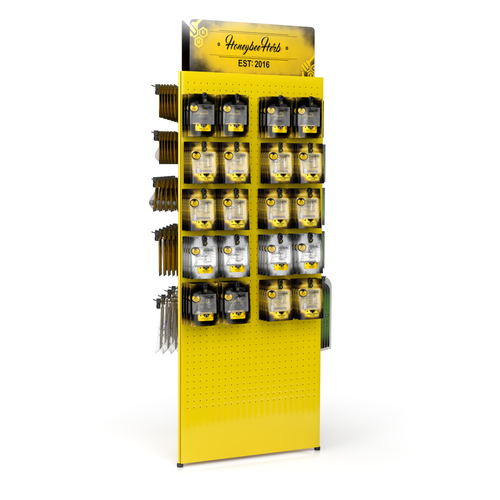 3 Sided Floor Display Kit | 303 Pieces for Honeybee Herb Wholesale