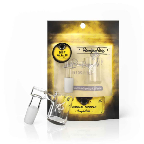 Original Sidecar 90° Degree Quartz Banger Yellow Packaging Honeybee Herb Wholesale