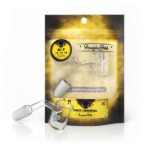 Thick Original 45Degree Quartz Banger Packaging Honeybee Herb Wholesale