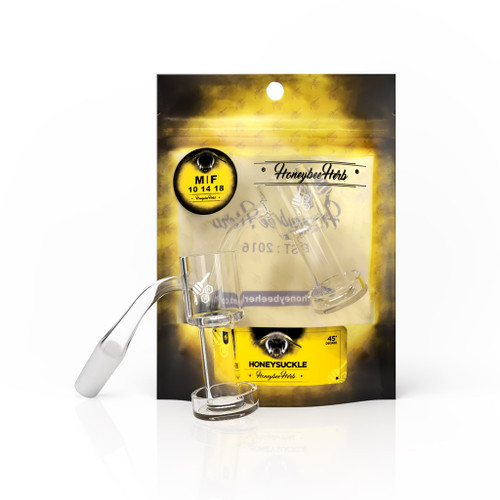 Honeysuckle 45Degree Quartz Banger Packaging Honeybee Herb Wholesale