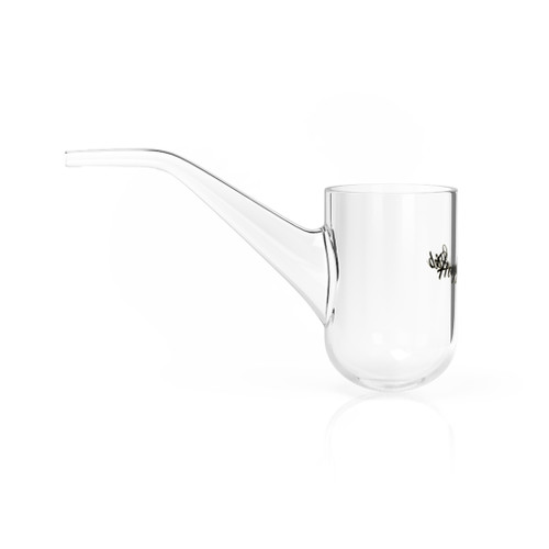 Honeybee Herb Wholesale Proxy Crystal Glass Classic Smoke Pipe Side View