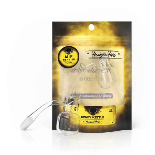 Honey Kettle 45Degree Quartz Banger Packaging Honeybee Herb Wholesale
