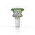 Glass Bong Flower Bowl FB 3 Green Colour With 14mm Male Joint Clear Image | Honeybee Herb Wholesale