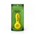 4-Inch Yellow Inside Out Linework Hand Pipe Spoon Packaging View By HBH Wholesale