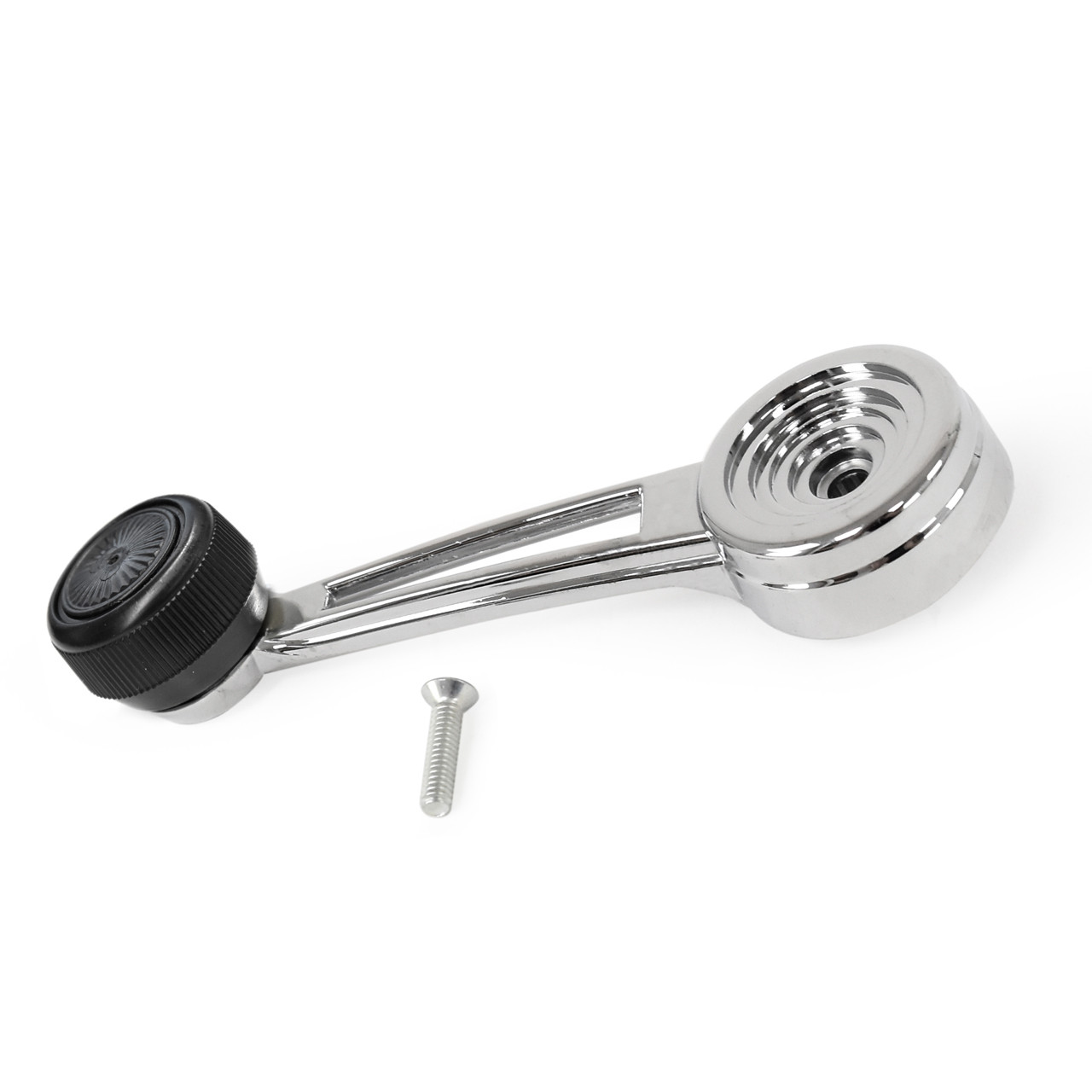 eClassics 1978-1986 Ford Bronco Door Window Handle With Black Knob Driver or Passenger Side