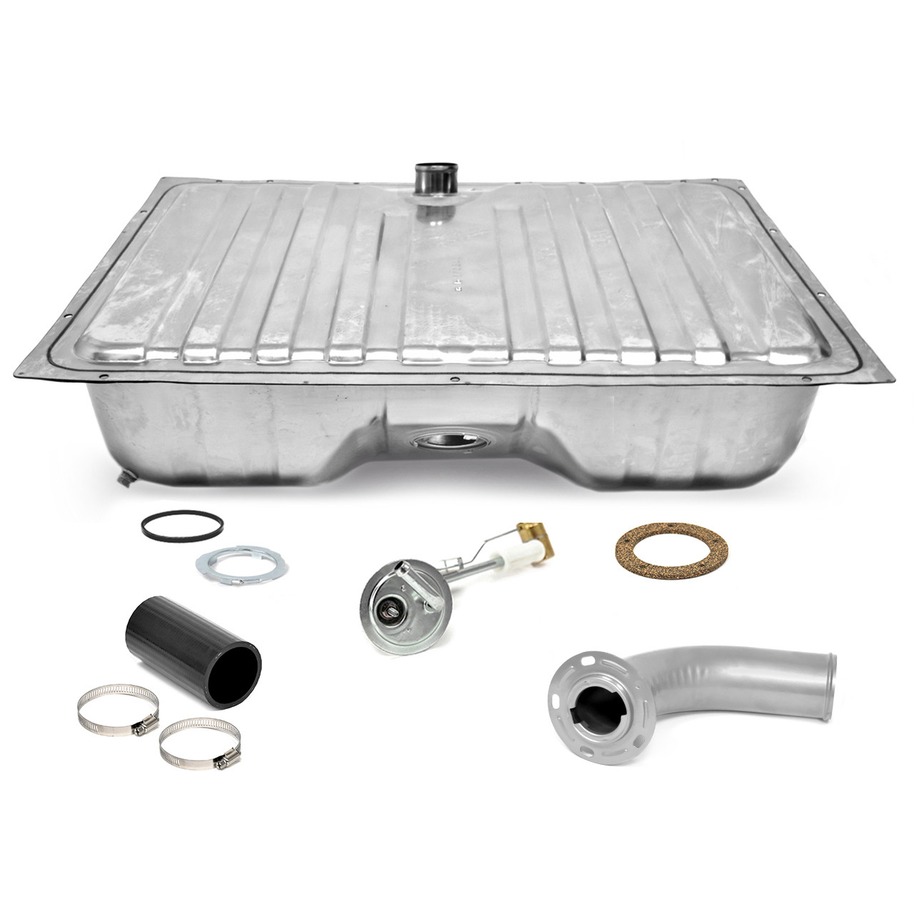 eClassics 1967-1968 Ford Mustang Stainless Fuel Tank Kit - 16 Gallon, 5/16" Sending Unit, Filler Neck