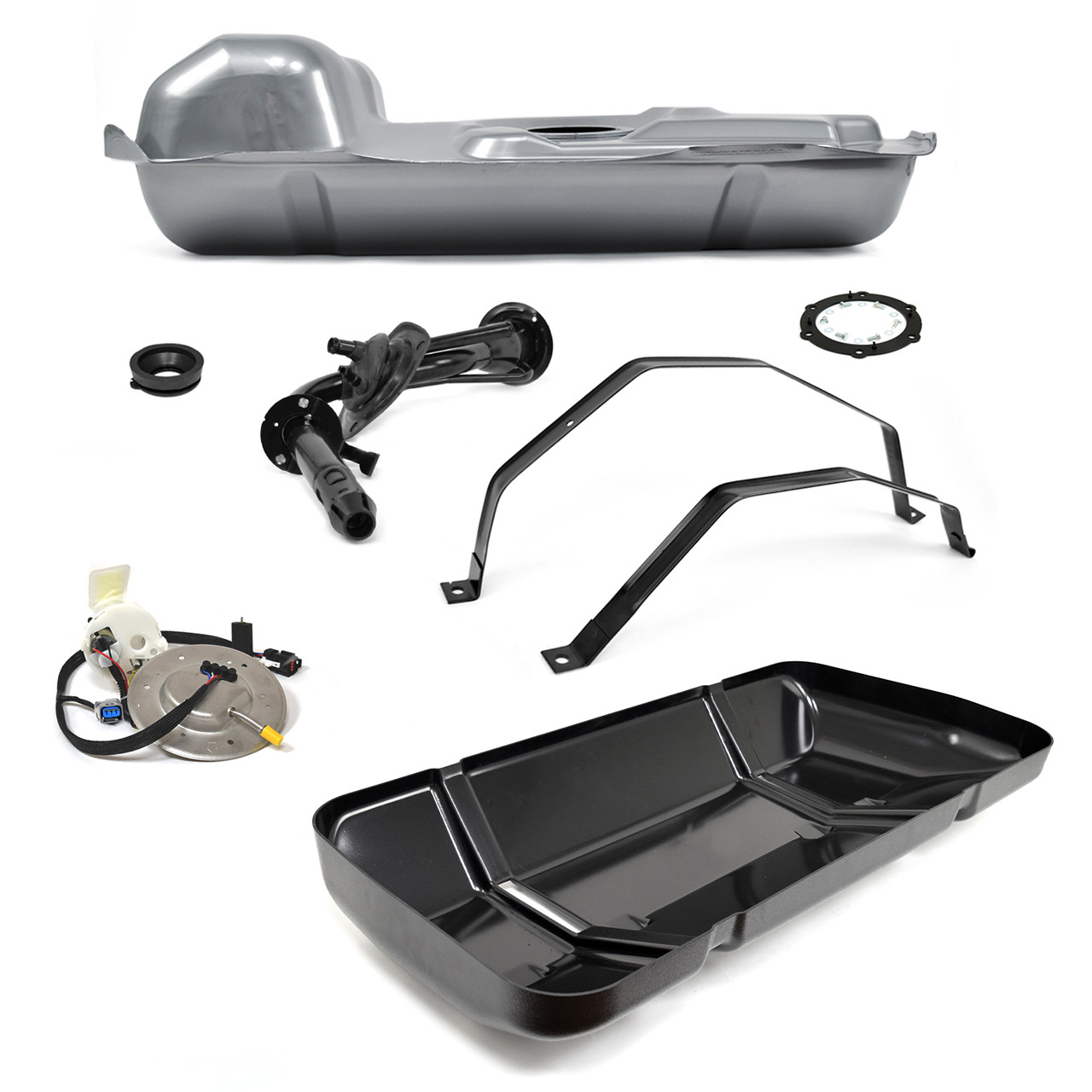 eClassics 2001-2004 Ford Mustang Fuel Tank Kit - Filler Neck, Straps, Sending Unit Pump Assembly, Shield, Grommet