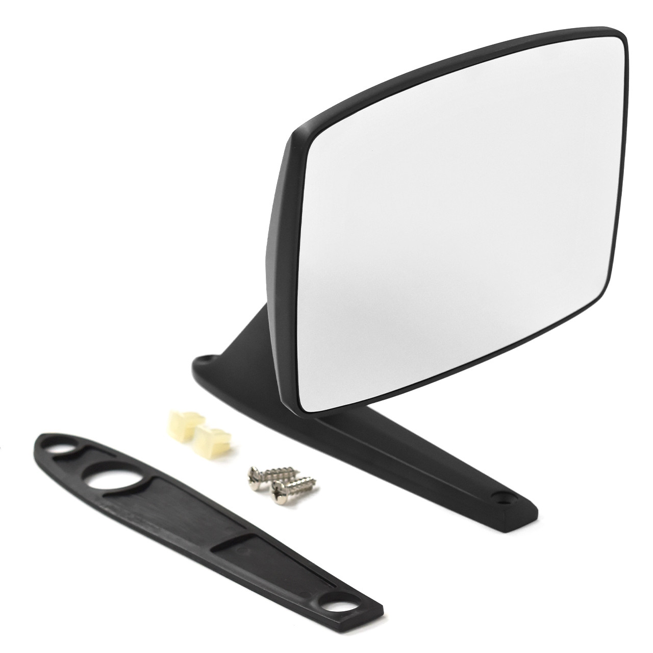 eClassics 1975 International Harvester Travelall Station Wagon Outside Mirror Satin Black Passenger Side With Convex Glass