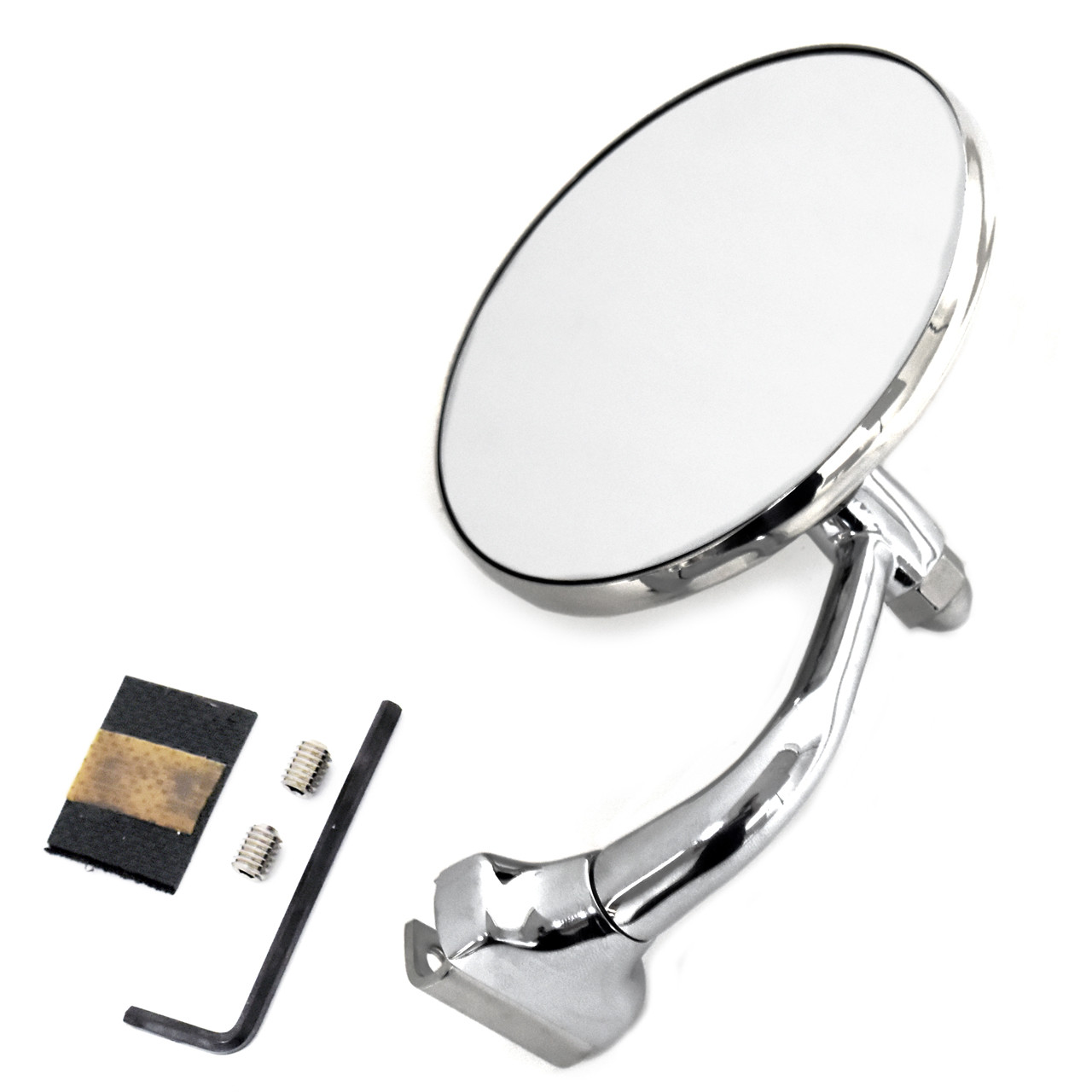 eClassics 1975-1986 Chevrolet C30 Peep Mirror 4 Inch With Curved Arm Driver Side Or Passenger Side