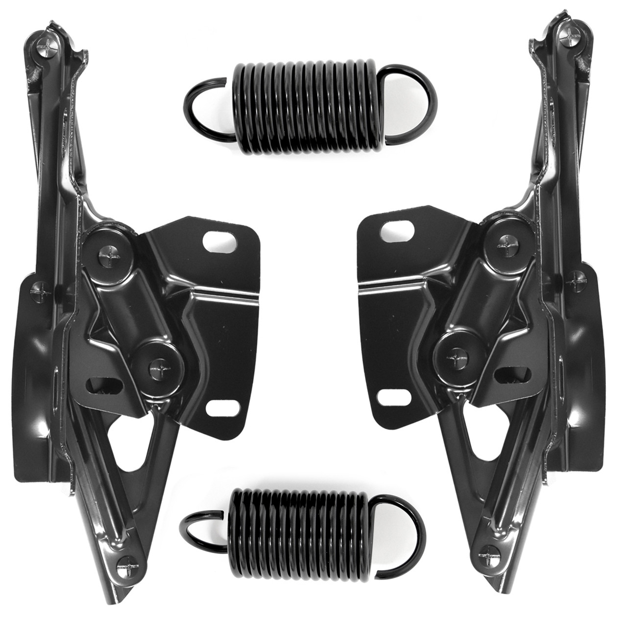 eClassics 1967-1970 Ford Mustang Hood Hinge and Spring Kit - Driver and Passenger Side