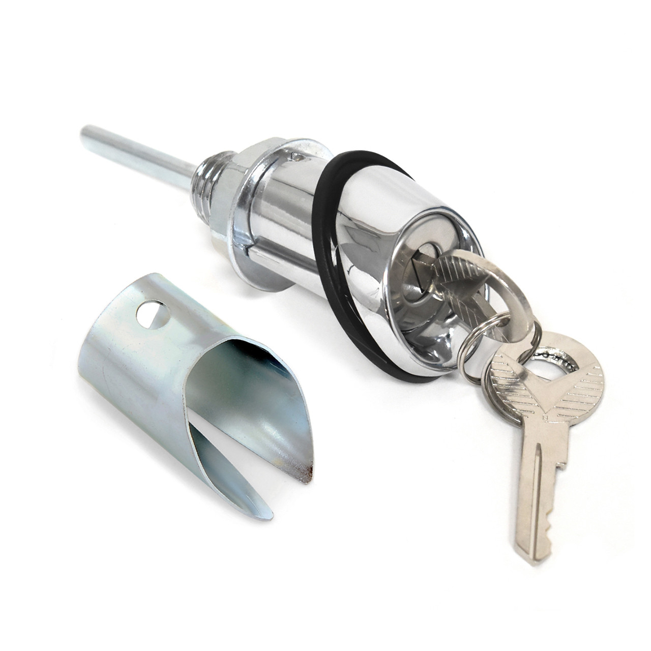 eClassics 1964-1966 Ford Mustang Trunk Lock Kit - Cylinder, Keys, Extension, Sleeve and Spacer