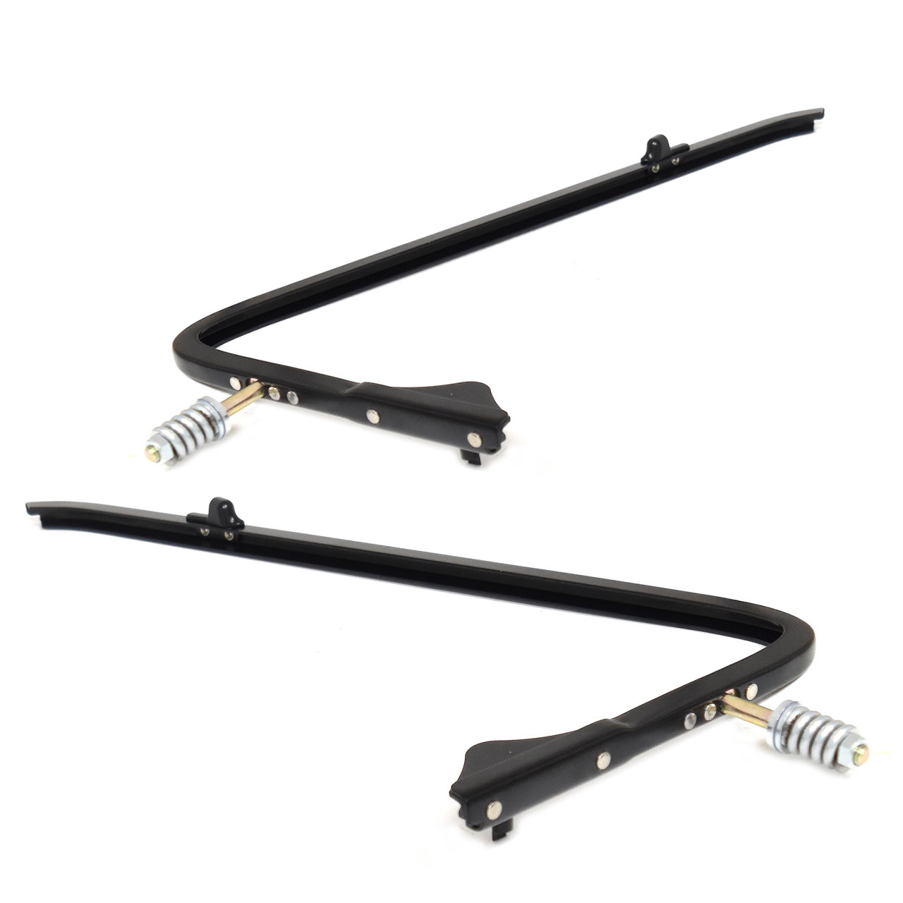 ACP FP-VW012 1961-1966 Ford F-250 Pickup Truck Vent Window Frame Pair Black Driver and Passenger Side