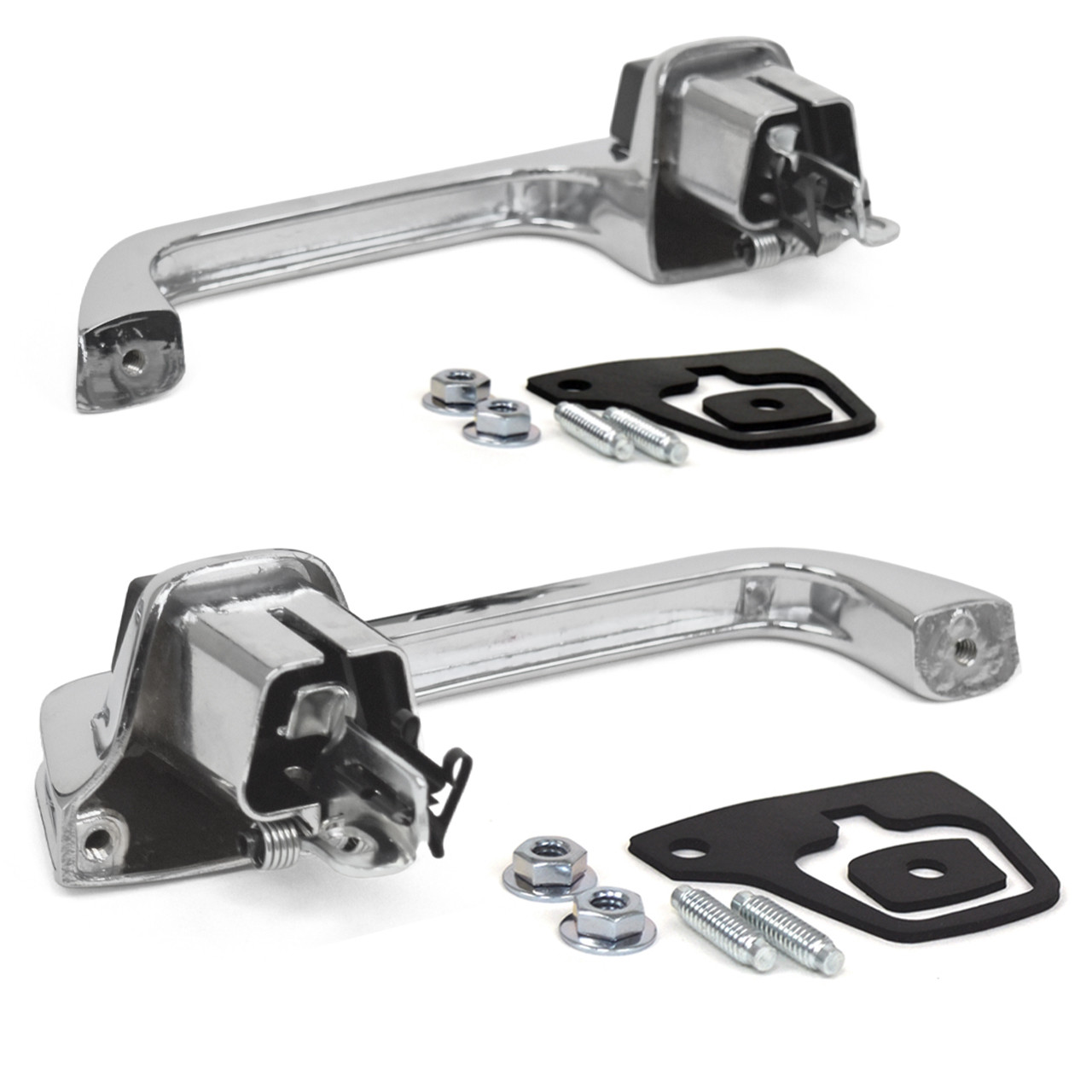 eClassics 1979-1986, 1988-1991 GMC C3500 Pickup Truck, 1988-1991 Chevrolet C3500 Pickup Truck Outside Door Handle Chrome Pair