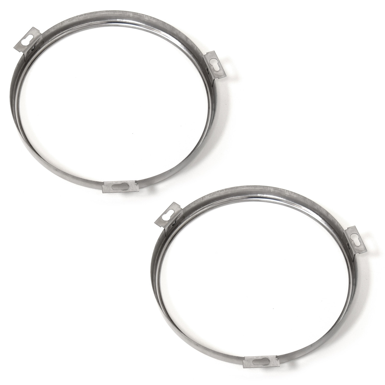 eClassics 1952-1954 Ford Sunliner Headlight Retaining Ring 7" Diameter 5/8" Wide Pair