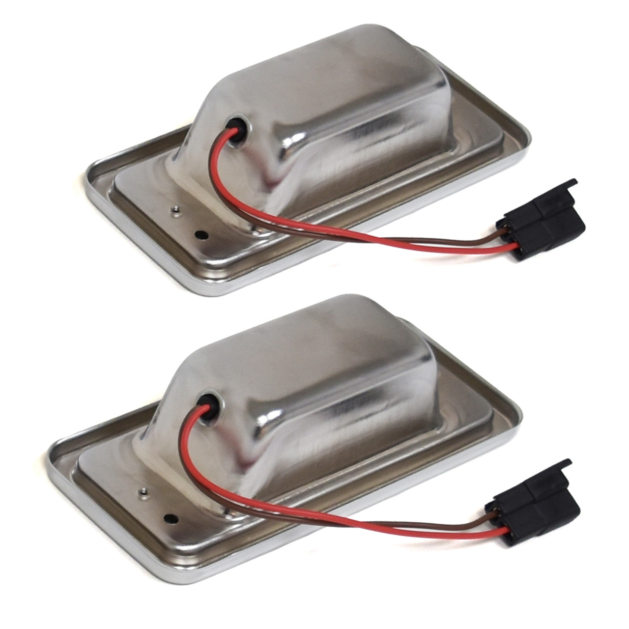 eClassics 1971-1973 International Harvester 1310 Pickup Truck Turn Signal Parking Light Assembly Chrome Pair