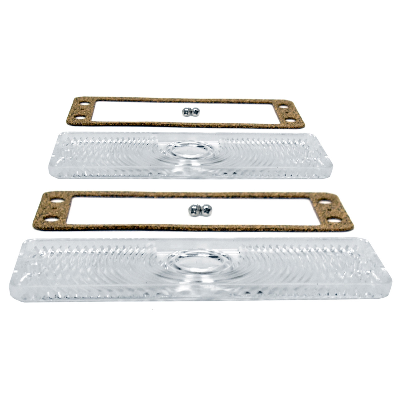 eClassics 1971-1973 International Harvester 1310 Pickup Truck Turn Signal Parking Light Lens Kit Clear Pair
