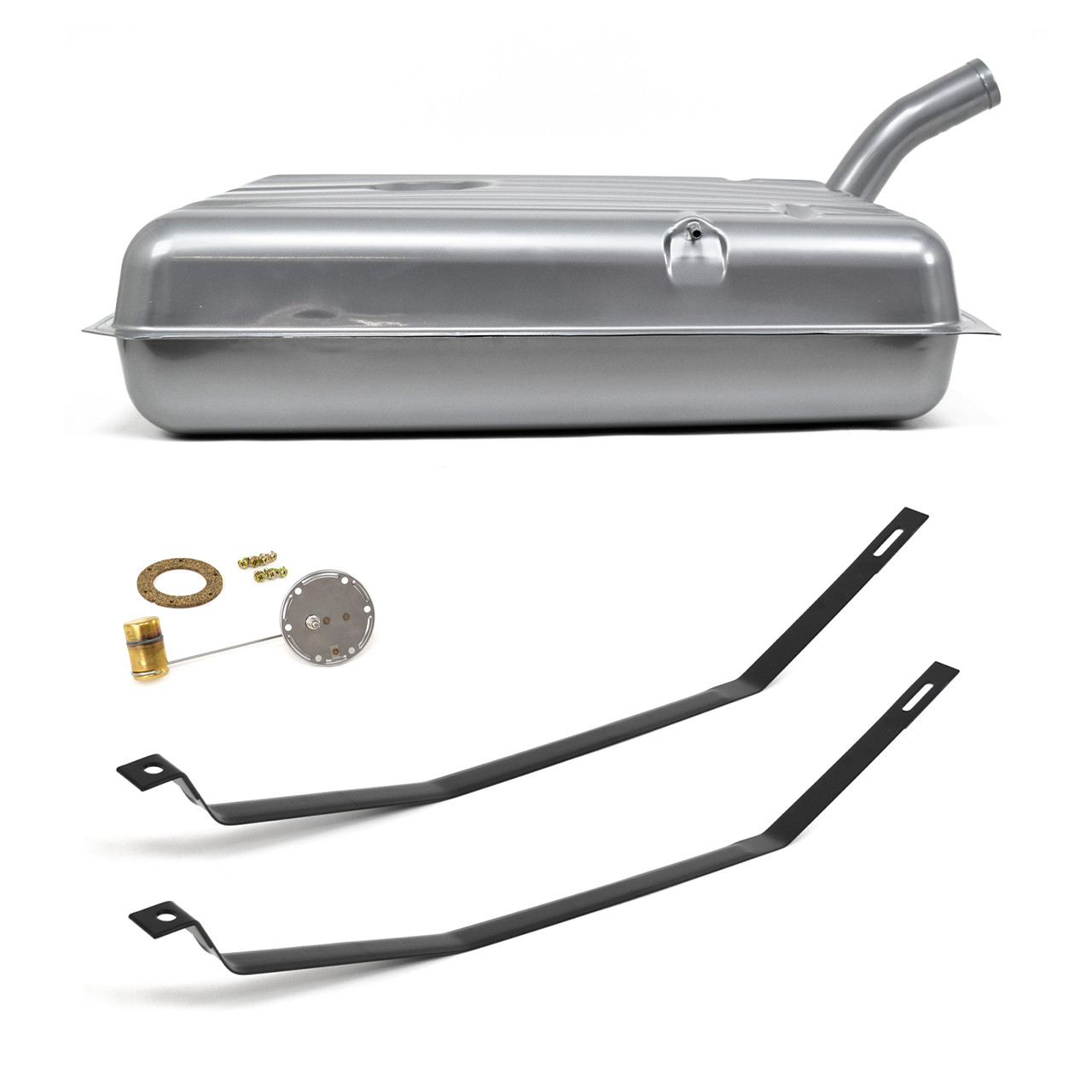 eClassics 1956 Mercury Custom Fuel Tank Kit - 17.5 Gallon, Sender for Original Gauge, Straps