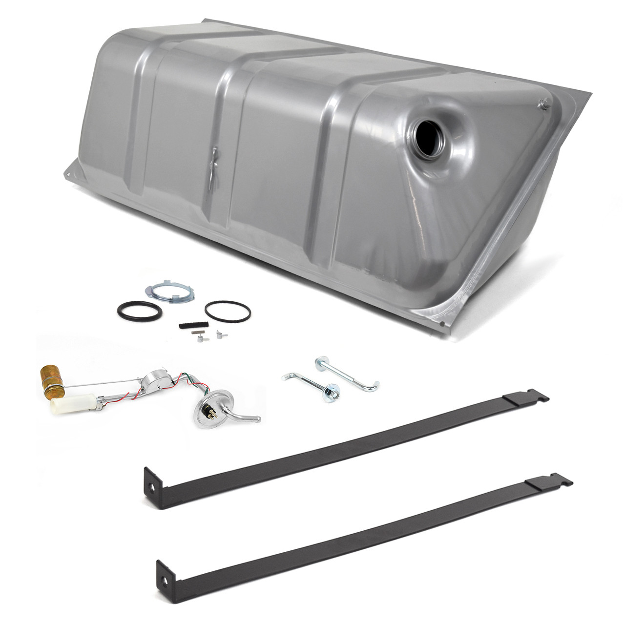 eClassics 1964-1966 Ford Thunderbird Fuel Tank Kit - 16.5 Gallon, 3/8" Sender With Sensor, Straps