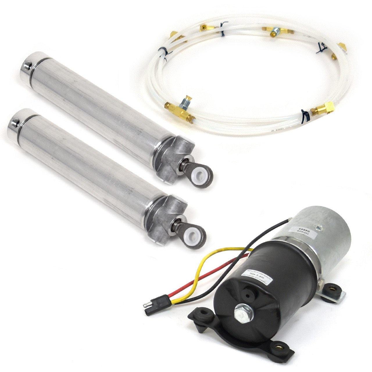 ACP FM-EM001 1971 Ford Mustang Convertible Top Motor Pump KIT - Cylinders, Hoses