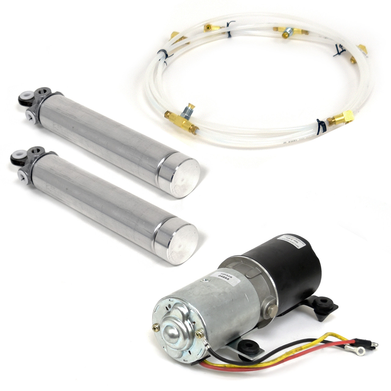 ACP FM-EM001 1971 Ford Mustang Convertible Top Motor Pump KIT - Cylinders, Hoses