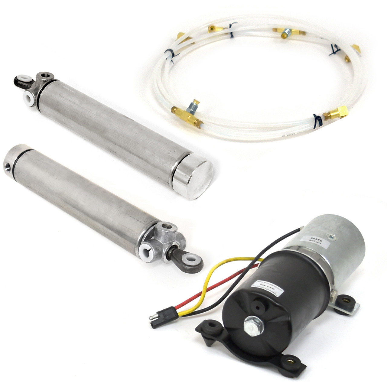 ACP FM-EM001 1971-1972 Ford Mustang Convertible Top Motor Pump KIT - Cylinders, Hoses