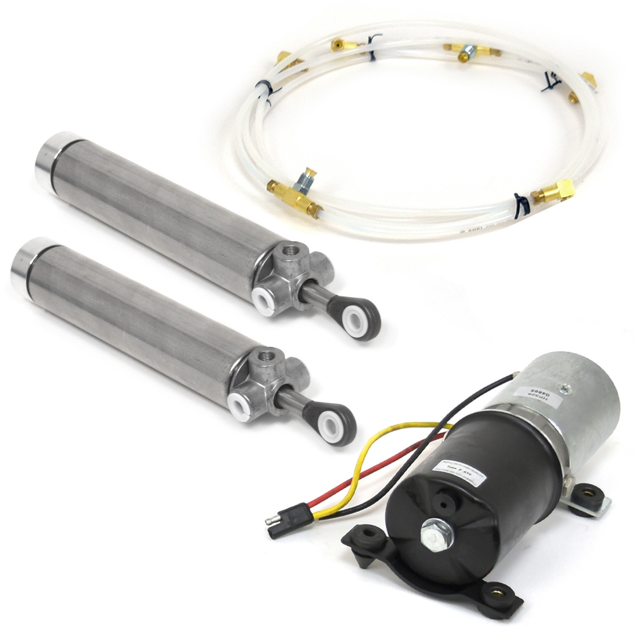 eClassics 1970-1971 Plymouth Cuda Convertible Top Motor Pump KIT - Cylinders, Hoses
