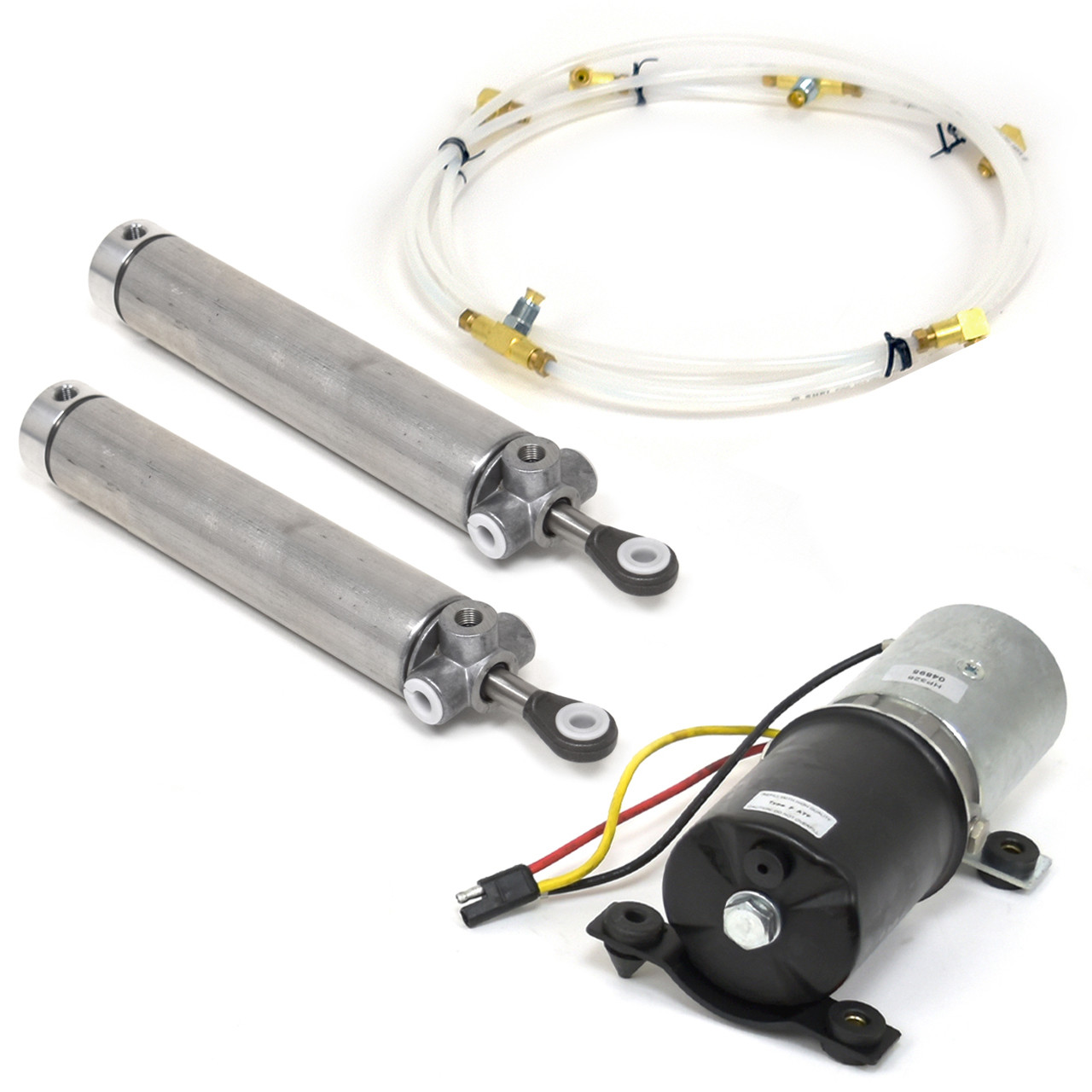 eClassics 1966-1970 Plymouth Satellite Convertible Top Motor Pump KIT - Cylinders, Hoses