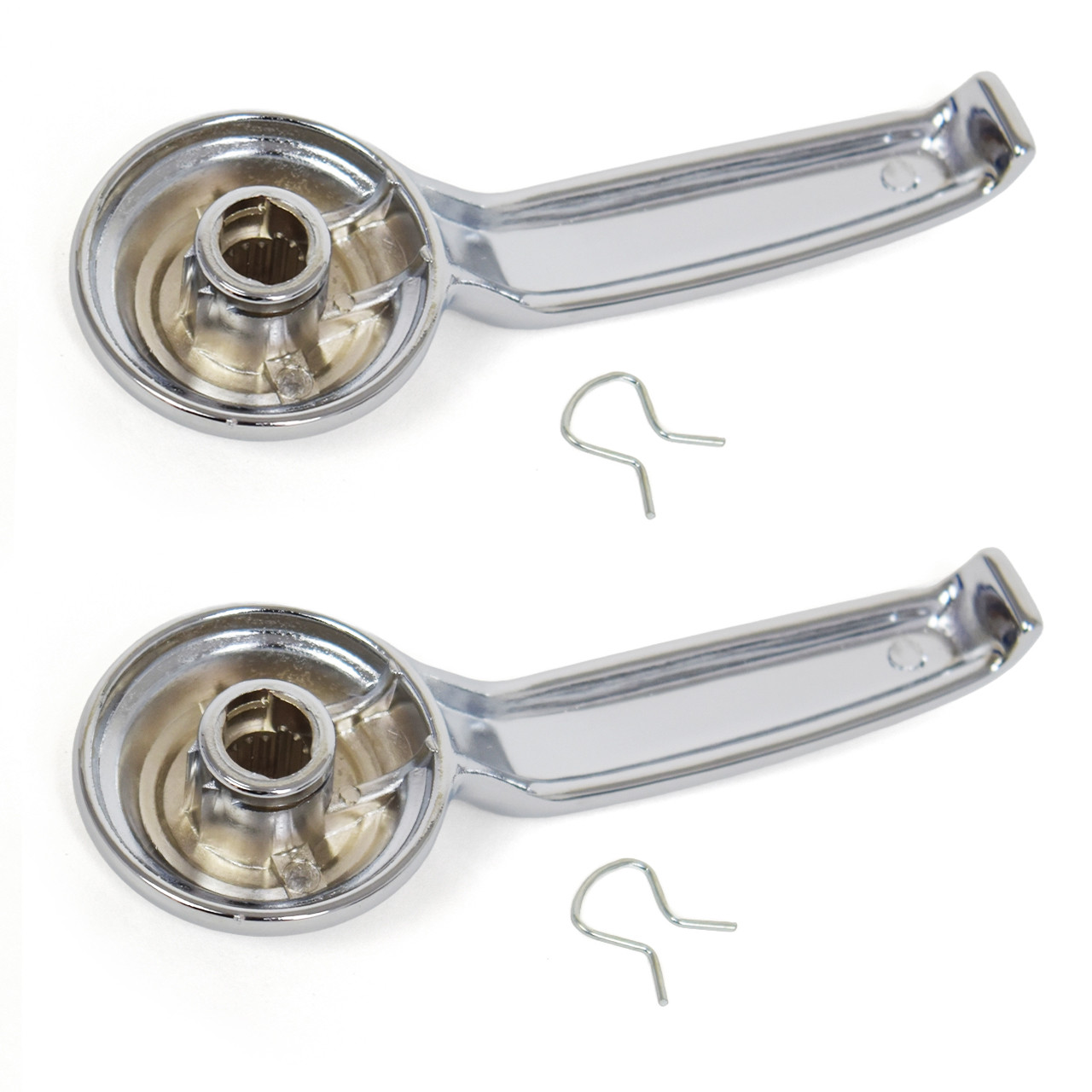 eClassics 1968-1972 GMC C35/C3500 Pickup Truck Inside Door Handle Chrome PAIR
