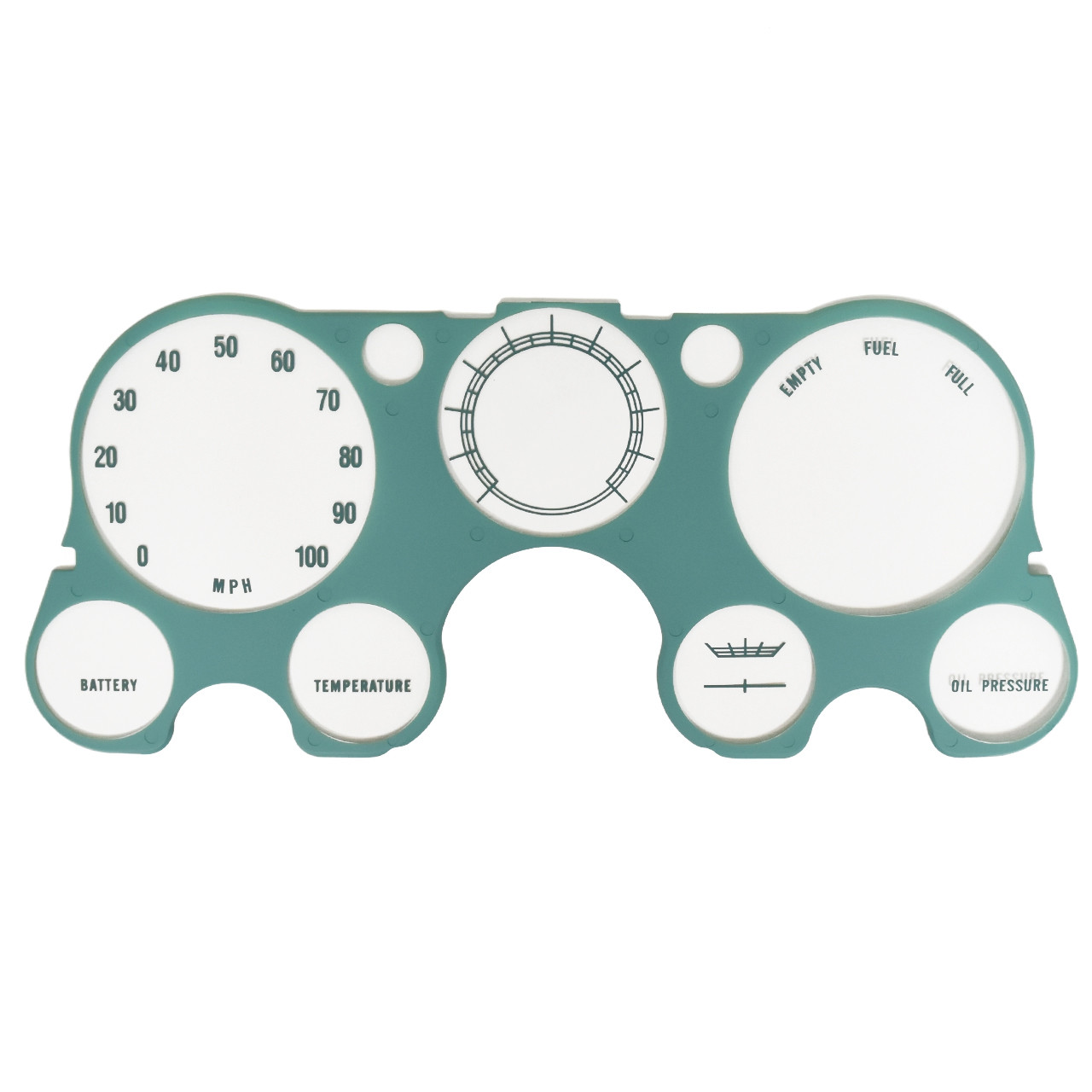 eClassics 1967-1972 GMC K25/K2500 Suburban Instrument Cluster Lens Without Tach With Gauges