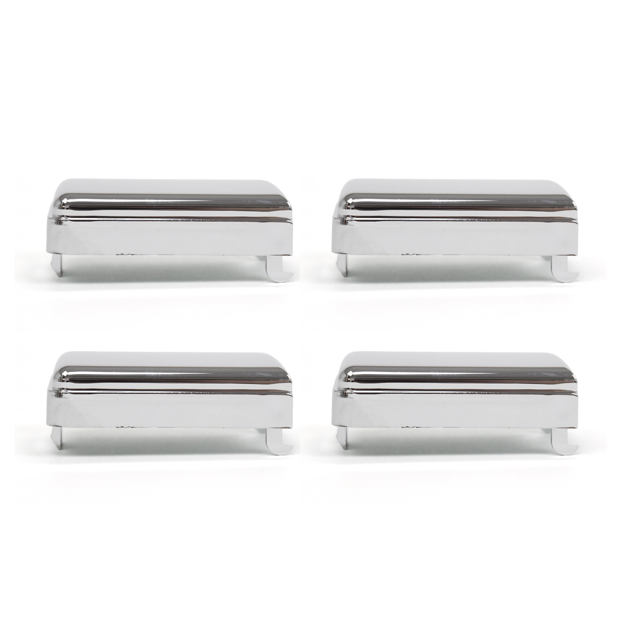 eClassics 1987-1991 GMC V3500 Pickup Truck, 1989-1991 Chevrolet V3500 Pickup Truck Door Pull Strap Cover Chrome 4-Piece Set
