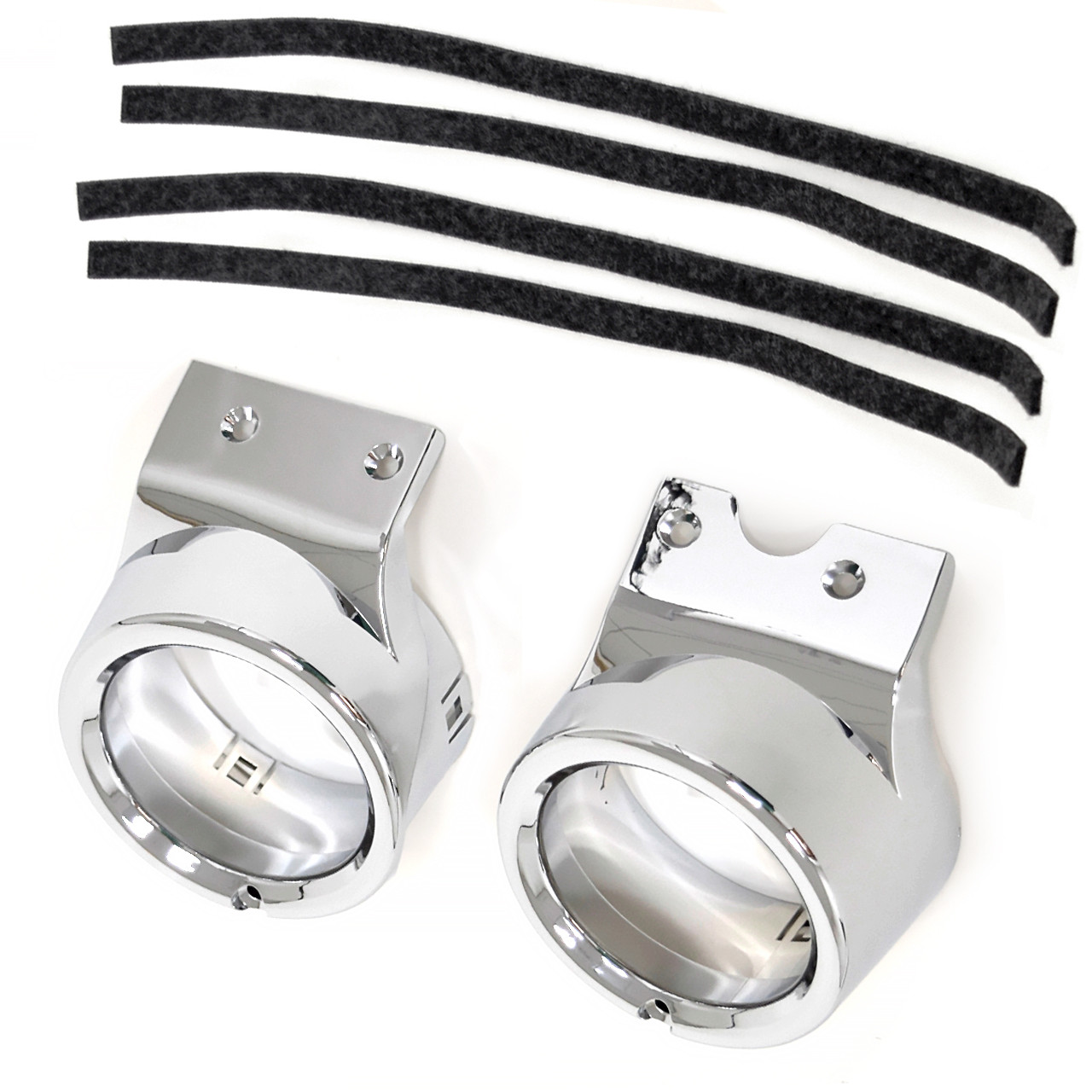 eClassics 1967-1972 GMC K25/K2500 Suburban A/C Air Dash Vent Bezel Chrome PAIR